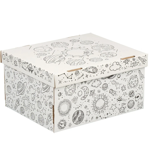 Коробка д/хранения космос 32*26*17см